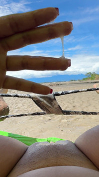 I Like to Touch Myself Until I Reach Orgasm on the Beach While Being Watched