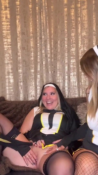 Smoking Lesbian Nuns Corrupt New Innocent Nun