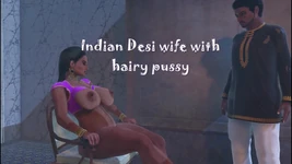 Desi indienne poilue à gros nichons