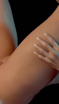巨乳の女の子は肛門ガラスディルドを持っています |3Dポルノ