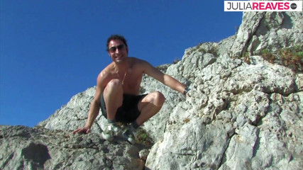 Julia Reaves: Hot slut bends on the rocks as she gets fucked...