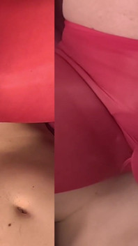 Riding a Bid Dick & Squirting Through Nylon Suit Underwear Cum in Lingerie