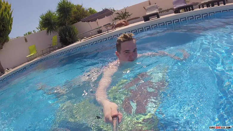 Euro boy xxx: Pool Play with Hot Little Taylor