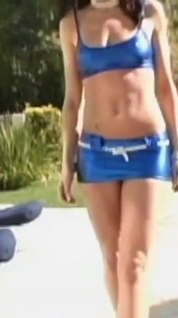 The brunette girl loves sex and loves getting fucked by two cocks at the same time