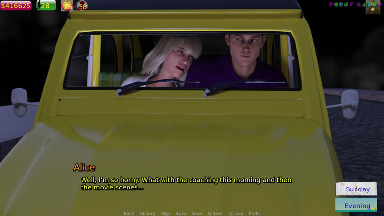 Porny Games: Alice în Țara Minunilor prin jocuri lente - Împărțirea soției mele în autobuz, petrecere sexuală...