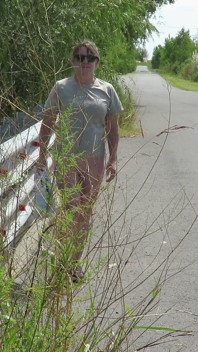Patricia En El Puente Sobre La Carretera