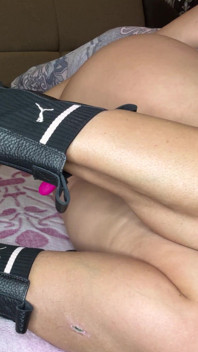 My Cool Boots and I'm on the Bed Playing with Vibro Lovense! I Put It Deep in the Pussy