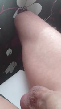 Jerking off and Cumming by the Window on the Chair - Shooting My Load in Plain Sight