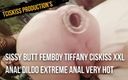 TCiskiss Production&#039;s: Femboy Tiffany Ciskiss XXL cu vibrator anal extrem foarte fierbinte