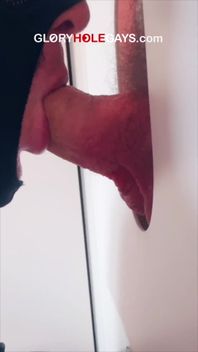 Gloryhole Daddy Shoots on His Hand - the Sucker Licks It All Clean