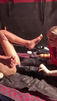1st Time Double Anal Fisting for Kinky Lover