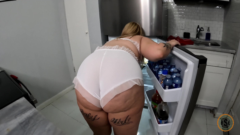Blackstar xxx: Serwując trochę ciemnego mięsa w kuchni dla BBW