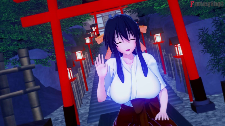 Fantasy king: Rias Gremory, sexe en kimono au festival - DXD NTR Madness...