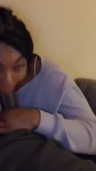The Happiest Time Is When I Have His Big Black Dick in My Mouth Like and Subscribe Throat Goat