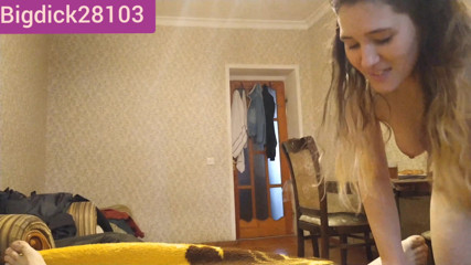 Teen and Milf Female Sex: My extra wife suck my cock at home