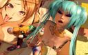 Gameslooper Sex Futanation: Sesión sexual de Kawaii - animación