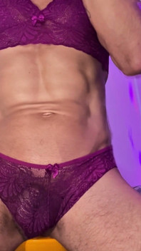 Sexy Sissy Crossdresser, Clouds Time; Big Cock, Lingerie