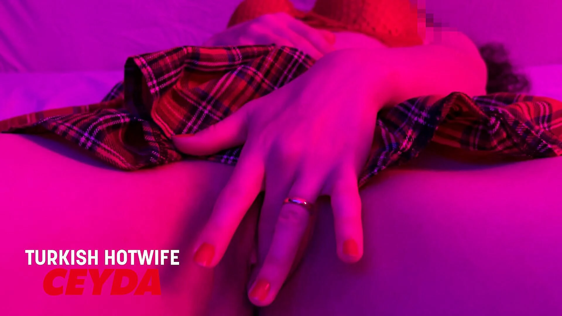 Turkish hotwife Ceyda masturbate with mini skirt by Turkish  