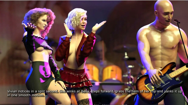 XXX Games Bunk: My Hotwife - Gameplay - Roleplay - Wife Fucks in Concert Stage Infront...