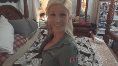 Military girl gets banged POV