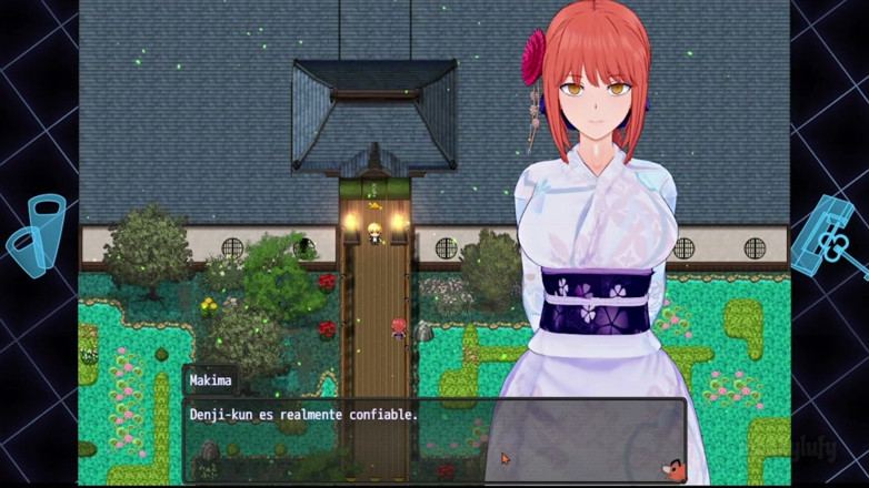 Monkylufy: Adult Game - Chainsaw Man - Hot Spring Travel - Gameplay 3