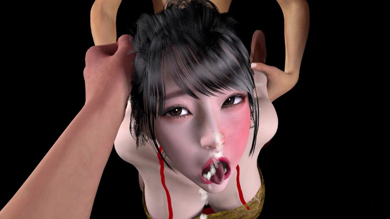 Why fuck so hard: 3d puta asiática con lencería tiene su culo follado tan...