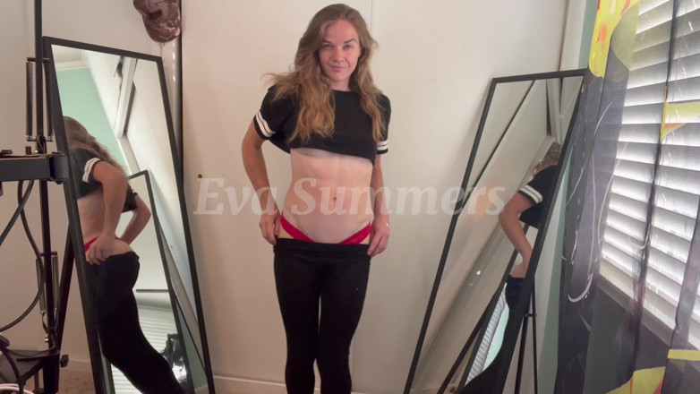 EvaSummers: Colanți sexy striptease cu tanga strâmtă Din Dantelă Roșie Eva...