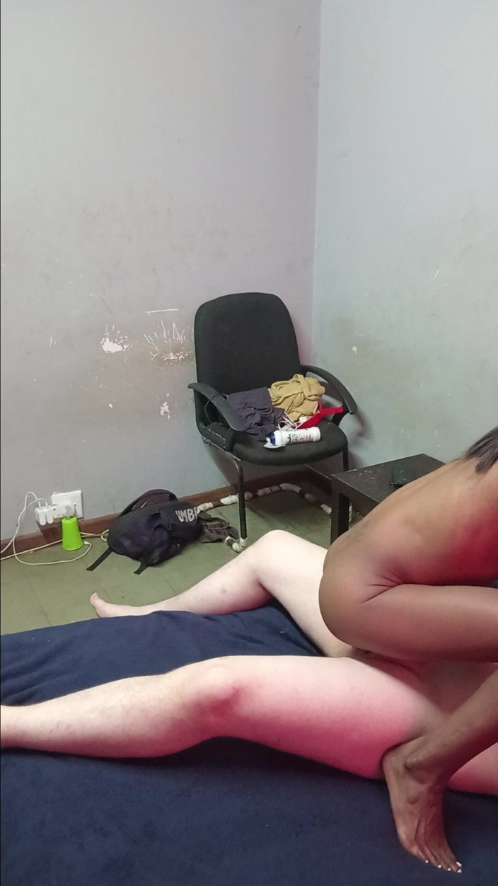 hothouse18xxx: Black Girl in Sandals Fuck &amp; Suck White Man Hard, Very...