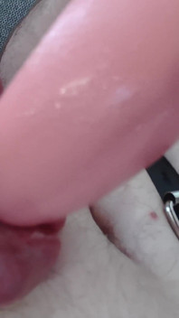 He Spermed Partially and Continued Masturbating