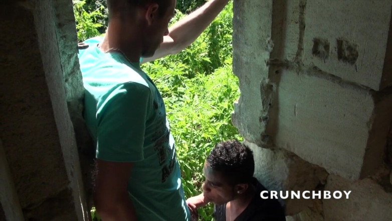 Crunch Boy: Mladá heterosexuálka ošukaná ebenem na exhib venkovním místě