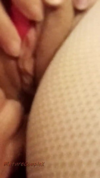 Sexy Rijpe Vrouw Raakt Zichzelf Aan