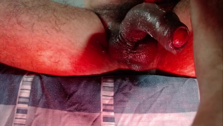 Tommhot: Masturbation with a Lot of Saliva on Uncut Cock