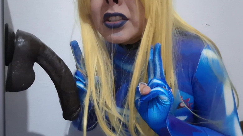 fermerino: Süßer Samus Femboy Mit BDSM Nosehook Gibt BBC-dildo Einen Schlampigen...