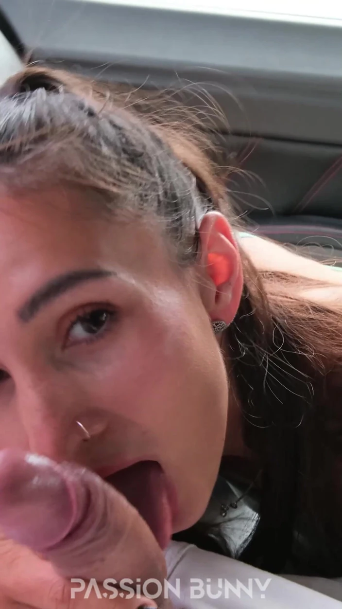 PassionBunny: Wife's Friend Help Me with Cumshot in Car - Cheating POV