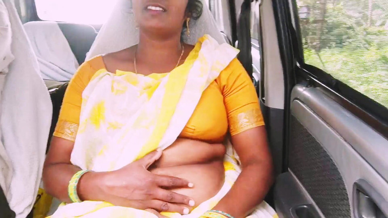 Telugu honey lips: 자동차 섹스, 집 주인과 섹스하는 인도 Saree Maid, 텔루구 더러운 이야기. 3부