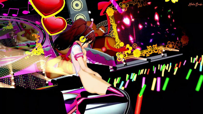 Hentai Smash: Podnieś palce sama na żywo na scenie. Persona 4 Hentai.