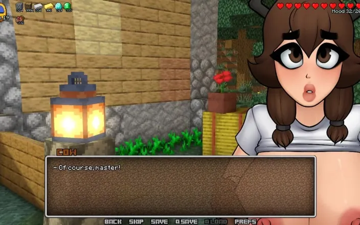 LoveSkySan69Real: Minecraft Horny Craft - Part 2 - Hot Cowgirl Make Ahegao and Strip...