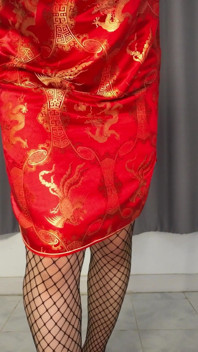 Sis-k arrastão bodysuit ep2: vestido chinês