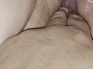 MrsPerfect69: Shoving His Cum Back in Me.