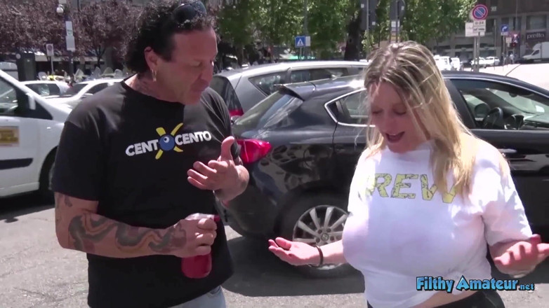 Filthy Amateur: La zorra grandota más pervertida de Italia Antonietta de Nápoles!