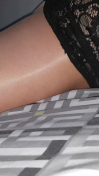 Dani in Tan Pantyhose Showing off Sexy Legs