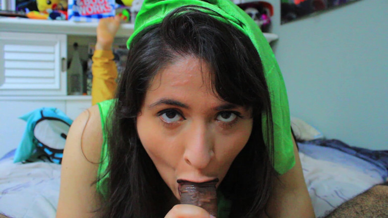 VickyVixen: Enlace gótica chupa polla para rupias