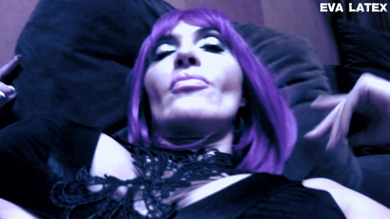 Eva Latexxx: 에바 라텍스 퍼플 페티쉬 밀프 꼬임 bdsm 하이힐 풋풋풋