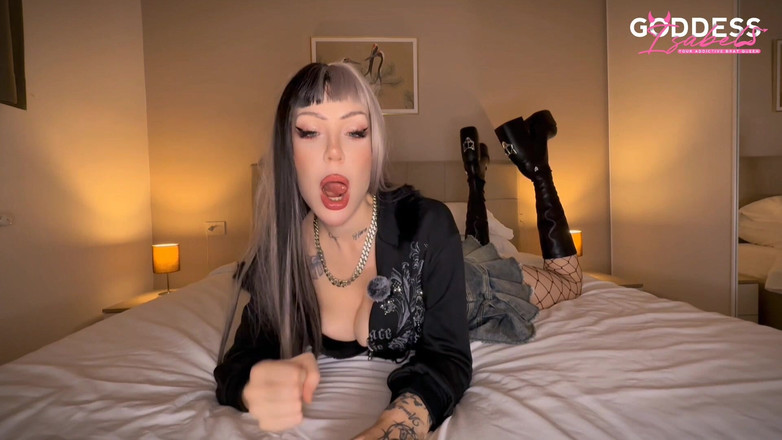 LDBMistress: Posedlost goth dívka - domácí demoliční joi