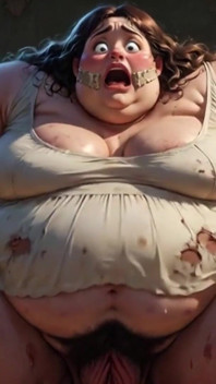 Virgin Fat SSBBW Bound - Scared & Begging for Cock in Her Hairy Pussy