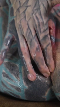 Solo Anal Masturbation - Pink Lace Corset and Steel Toy
