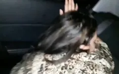 Grote zwarte lul hardcore op zijn hondjes geparkeerd op een parkeerplaats achter in mijn auto