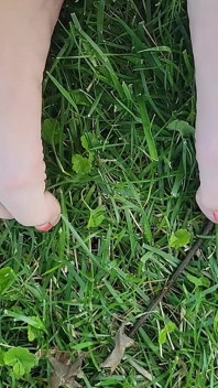 Toes in Grass