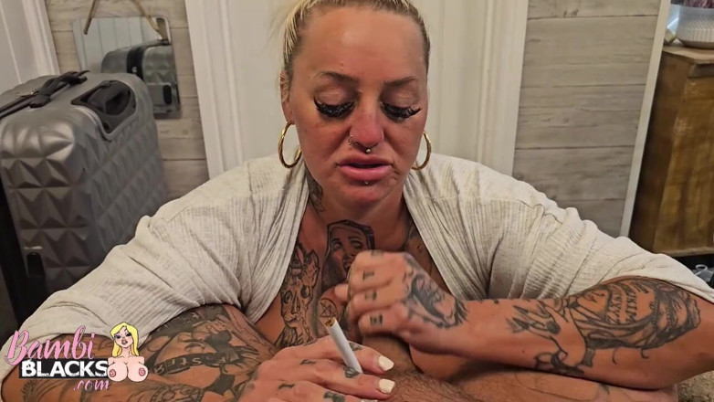 Creampie cum whores: Rokende Joi cumshot