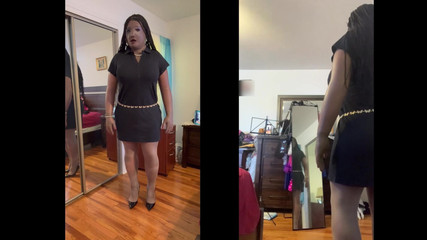 Deanna Doll: Чорна красуня Дана в владному діловому вбранні